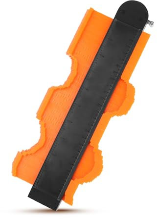 PBUSPU Medidor de Contornos Konture 10 Pulgadas, Plantilla Duplicadora Copiador de Formas Bloqueable, Herramientas para Tarima Flotante, Suelo/Parquet Laminado, Baldosas para Cortar Moqueta, Laminado