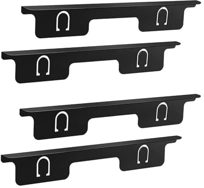 FytStycale Ensemble de 2 Protections pour Cuisinière, Adaptés Aux Espaces de Comptoir, Noir