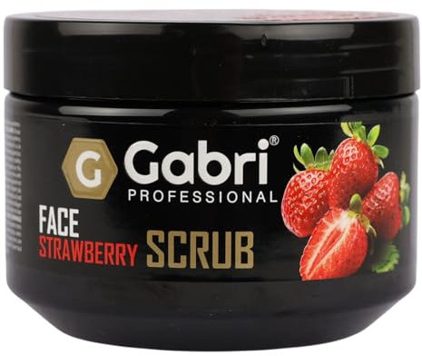 Gabri Professional Strawberry Face Scrub 300g - Gommage Cisage à La Fraise - Exfoliation Douce, Extraits Naturels De Fraise, Hydratant - Pour Tous Types De Peau