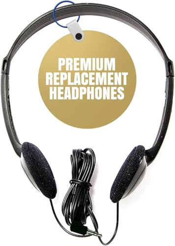 SuperEar Premium – Piccole cuffie leggere di ricambio per amplificatori acustici, piccole, portatili e confortevoli, ideali per dispositivi Pocket Talker e amplificatore audio