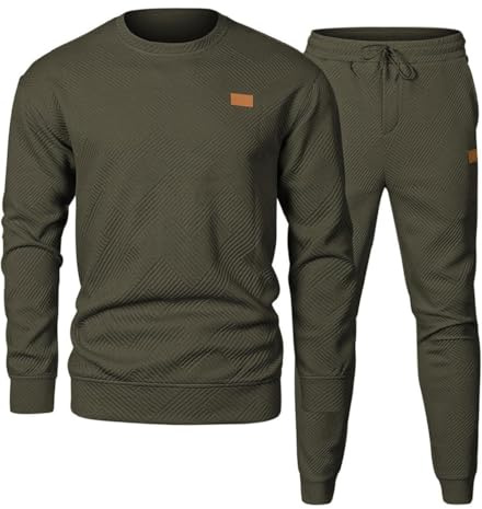 CheChury Tute da Ginnastica Uomo Inverno Maniche Lunghe Felpa e Jogging Pantaloni Tuta Sportiva Set Tuta da Jogging 2 Pezzi Tute Uomo Completa Inverno Casual Atletica Per Palestra Allenamento Casa