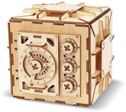 ACESOME 3D Wooden Puzzle Box for adults, Jigsaw Puzzle Games, Homemade Code Box, Reusable Storage Boxes Money Boxe, Birthday Gifts for Men, Teenagers