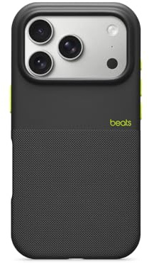 Beats Funda Reforzada con MagSafe, Control de cámara, Resistente a caídas y arañazos, Textura Mate e Interior de Microfibra para iPhone 17 Pro - Negro Everest
