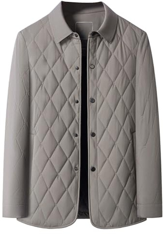 Herr Vinter Arbetsjacka Höst Varm Jacka Casual Lätt Vadderad Jacka Vår Business Vindjacka Ytterkläder Khaki 3X Large