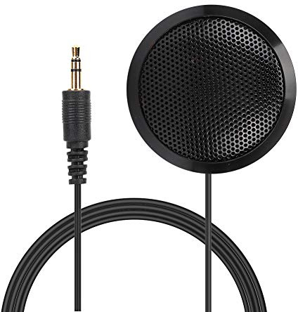 FILFEEL Kondensatormikrofon OmniDirectional 360° Klart Ljud Plug Play USB-datormikrofon för Onlinemöte Videosamtal Podcast Black EY550