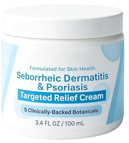 Cremas Per Il Trattamento Della Dermatite Seborroica E Della Psoriasi -Balsamo Lenitivo Per Il Cuoio Capelluto, Cremas Rigenerante Per La Barba Per Cuoio Capelluto E Pelle Morbidi E Lenitis