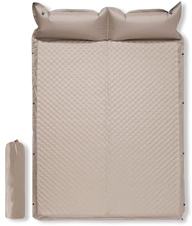 Inuitz Colchon autoinflable Doble 190x130 cm – 5 cm de Amortiguación – Colchoneta Plegable Ligera para Camping en Pareja y Aventuras Outdoor