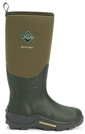 Muck Boots Unisex Arctic Sport Fleece Lined Waterproof Pull on Boot, Moss, 10