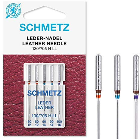 SCHMETZ blandade läder symaskinsnålar storlek 12 till 16-5 pack