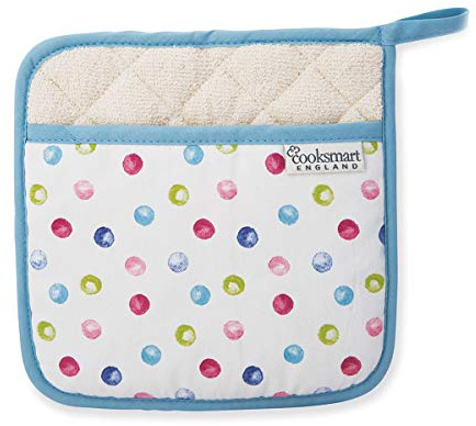 Cooksmart British Designed Pot Holders | British designed Pot Holders Heat Resistant Material | Pot Holder For Ovens - Spotty Dotty