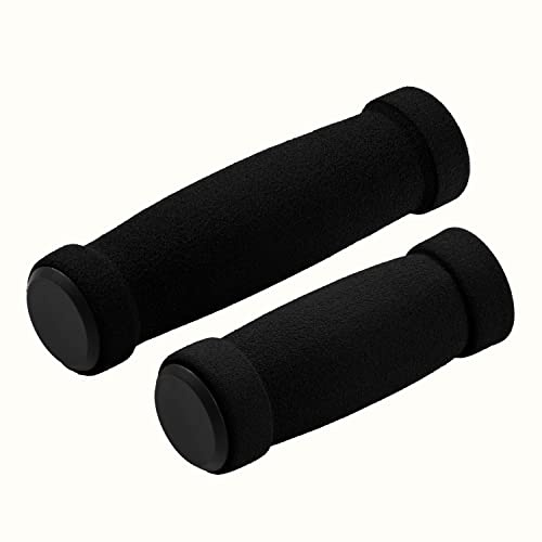 Retrospec Chatham Foam Bike Handle Grips - Comfortable Non-Slip Bicycle Handlebar Grip for Beach Cruiser - Absorbs Vibration - Black Multi-Speed