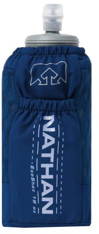 Nathan ExoDraw & ExoShot 2.0 - Botella de agua de mano para maratones, senderismo, correr y actividades al aire libre