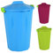 Spetebo Maxitonne universelle en plastique – 23 l – Poubelle polyvalente avec couvercle aux couleurs assorties – Poubelle de jardin avec fermeture à clic
