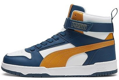 PUMA Unisex RBD Game Sneaker, White-Ocean Tropic-Ginger Tea, 45 EU