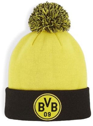 PUMA Jugendliche Borussia Dortmund Bommelmütze Jugendlicher Faster Yellow Black