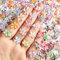 GlamRays 60 Stück Blumen Nagelkunst Charms 3D Hawaii Blumen Nagel Kristalle Hibiskus Blumen Nagel Edelsteine Bunte Blumen Nagel Diamanten Sommer Nagel Schmuck Kleine Blumen