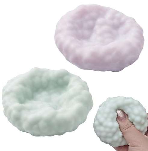 Shapeable Stress Squeeze Ball 2 Pezzi, Squishy Crunchy Stressball, Palla Antistress, Relief Balls, Rebound Toy Squishi