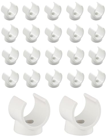 ZAMXHUG Clip PEX da 1/2 Pollici – morsetti ferma tubo da 16 mm, Ganci per Tubi, Supporto 16 mm, Ganci a U per Acqua, Morsetti (20 Pezzi)