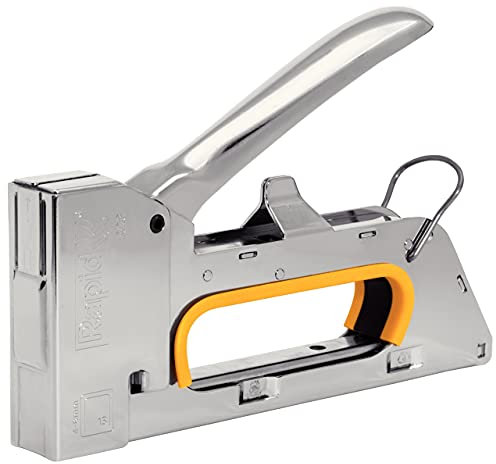 Rapid Grapadora Profesional Manual PRO R23 para Grapas No. 13, Grapadora para Tapicería con Empuñadura Ergonómica, 100% Acero, Sencillo Sistema de Carga, Fabricada en Suecia (20510450)