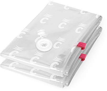 Compactor Set de 2 Bolsas de Compresión de Vacío VAC AND ROLL ASPISPACE Tamaño S 40x60 cm, Transparente