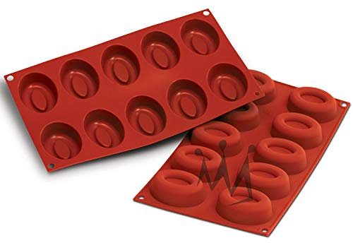 Stampo 300x175mm Silicone PROFESSIONALE Silikomart SF084 Medium Oval Savarin