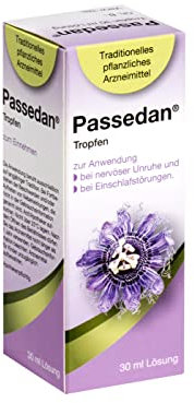 Passedan Tropfen 30 ml - bei nervöser Unruhe und Einschlafstörungen - Tag und Nacht anwendbar - pflanzliches Arzneimittel mit Passionsblumenkraut für innere Ruhe und leichteres Einschlafen