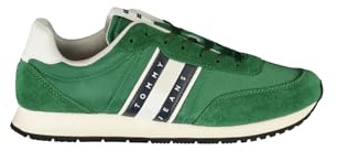 Tommy Jeans Baskets de Course pour Homme, Terrain Vert, 44 EU