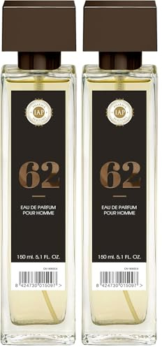 IAP Pharma Parfums nº 62 - Eau de Parfum Vaporisateur Fleuri Hommes - 150 ml (Lot de 2)