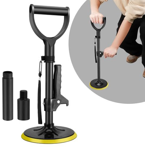 Aide debout pour personnes âgées, hauteur réglable, avec accoudoir, aide à la marche, bouillotes, charge maximale 275 kg, pour canapé, lit, toilettes, chambre à coucher, escalier, noir