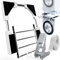 Cadre intermédiaire avec corde à linge, cadre de connexion universel pour machine à laver et sèche-linge - Taille réglable - Kit intermédiaire avec porte-serviettes extensible