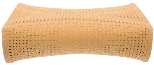 Sewroro Cuscino per Sauna in Imitazione Rattan Traspirante Medio 29X16X8 CM Poggiatesta per Collo da Bagno e Relax Leggero e Ergonomico per Anziani e Uso in Ambienti a Vapore