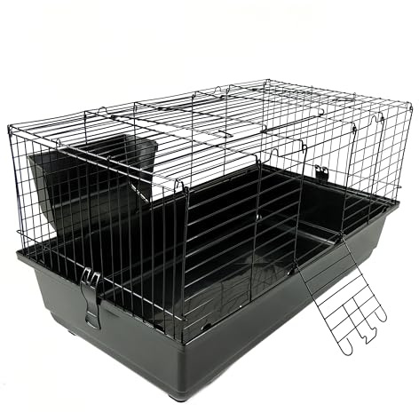 Little Friends Rabbit Cage, 100 cm, Blue/Black