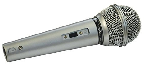Mr Entertainer Switched Plastic Bodied Vocal Microphone with 3 Meter XLR to 6.35mm Jack Lead