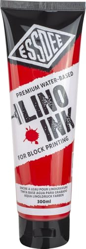 Essdee Block Printing Ink Brilliant Red (Scarlet) , 300ml