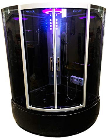 Bath TUB SPA Whirlpool Shower 130 x 130 x h 220 cm HOT TUB CHROMOTHERAPY Vienna