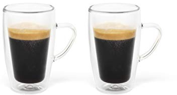 Bredemeijer Bicchiere da espresso in vetro rivestito, 100ml, set di 2