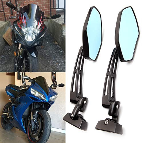 Universal Motorrad Rückspiegel Spiegel Set Einzigartig Falkenauge Motorrad Spiegel für Quad Roller ATV Moped CBR 250R CBR1000RR GSXR600 YZF R1