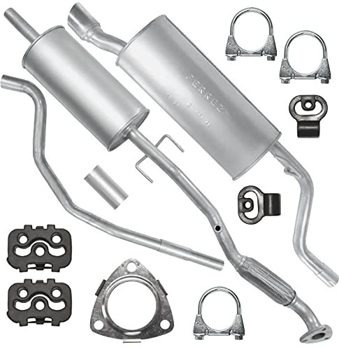 Adamot Auspuffanlage Schalldämpferset Auspuff für Opel Corsa D 4 IV 1.4