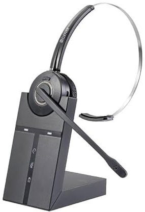 Cleyver - Auriculares inalámbricos, ODHW30, tecnología DECT, versión Mono, 120 m de Alcance, micrófono cancelación de Ruido, Larga duración de la batería, Equipos optimizados,