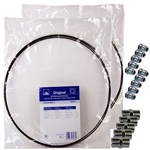 Bremsleitung Set ATE 5m Leitung 4,75mm' Bremrohr, 5x Verbinder + 10x Verschraubung