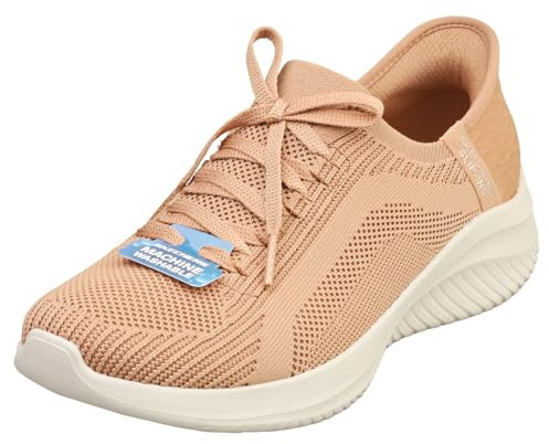 Skechers Women's Ultra Flex 3.0-Brilliant Path Sneaker, Brown, 2.5 UK