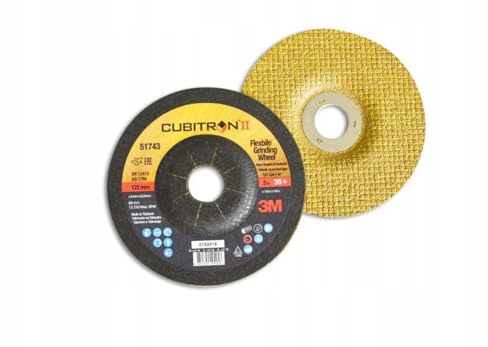 3M 51743 Cubitron™ II Flex T27 Lot de 50 disques à ébarber Diamètre 125 mm Diamètre d'alésage 22,23 mm