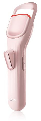 HEBECA Wimpernzange Beheizbar Elektrische Wimpernzange Heated Eyelash Curler für Angehobene Wimpern 24H mit Innovativem Heiz-Silikon Schnell Wiederaufladbarer 600mAh Akku Rosa