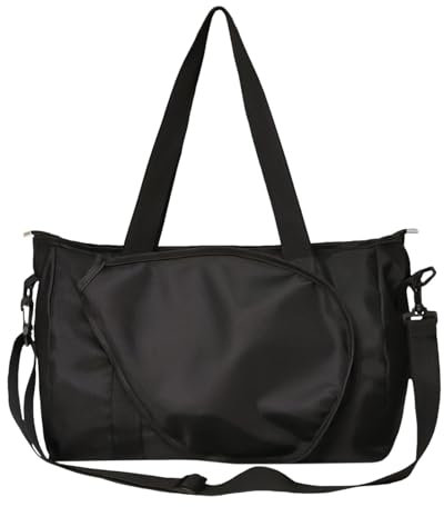 Athletic Gear Storage, Stylish Tennis Tote, Padded Racket Holder, Travel Sports Bag, Versatile Sports Carrier, Lightweight Tennis Bag, Women Large Pickleball Paddle Sports Bag for Squash 43x25x33cm