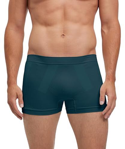 FALKE Men's Warm M Bx Functional Yarn Quick Dry Base Layer Underwear 1 Piece, Green Holly 7385, XL