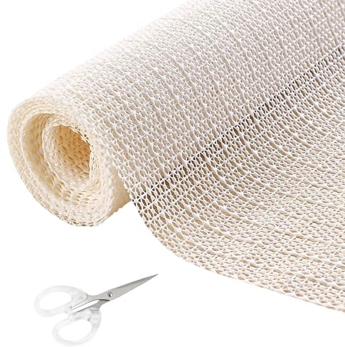 Bohoray 2PCS 120 x 200CM Tappetino Antiscivolo Multiuso, PVC Tappetino Antiscivolo Multiuso Tagliabile con Forbici, Rete Per Tappeti Antiscivolo Sottotappeto per Casa, Ufficio, Auto, Scaffale, Pallet