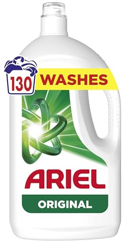 Ariel Washing Liquid Laundry Detergent, 130 Washes, Original, Stain & Odour Removal Even in Cold & Short
