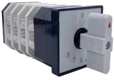 1 Uds interruptor LW12-16/4 Interruptores de leva universales giratorios 16A 4 polos 8 posiciones Interruptores eléctricos con Terminal de tornillos
