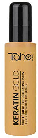 Tahe Keratin Gold Sérum Capilar con Queratina, Células Madre Vegetales Activas y Aceite de Argán (100 ml (Paquete de 1))