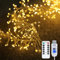 DINOWIN Lichterkette USB-betrieben Außen Innen 9.8Ft 100 LED Cluster Micro Lichterkette mit Timer, 8 Modi Weihnachten Kleine Lichterkette für Balkon, Hochzeit, Party Décor (Warmes Weiß)